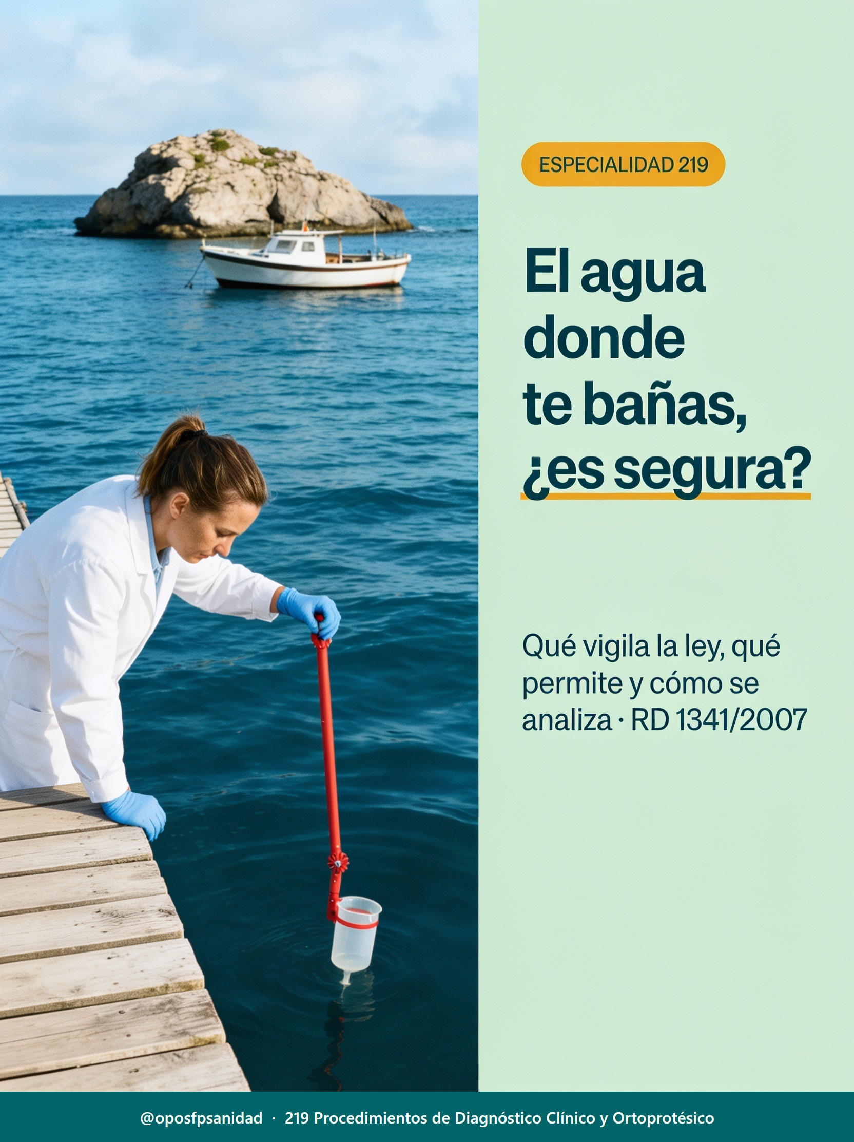 Control sanitario de las aguas de baño (portada)