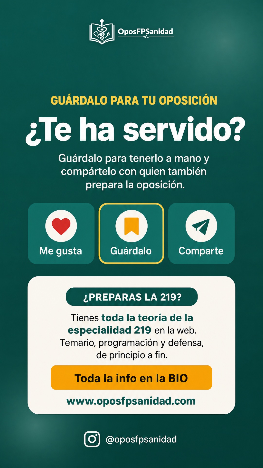 OposFPSanidad, prepárate la especialidad 219