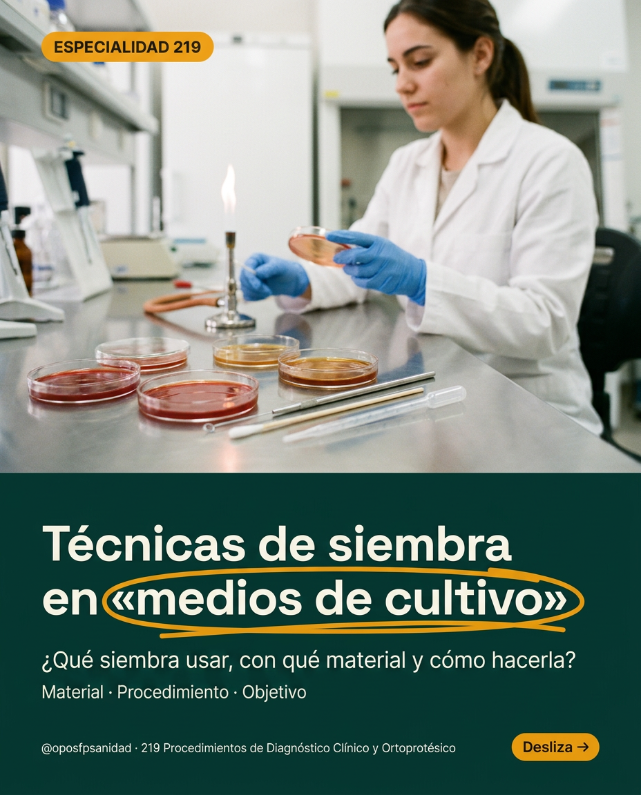 Técnicas de siembra en medios de cultivo (portada)